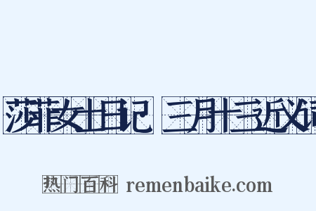 莎菲女士日记·三月十三近义词是什么意思的图片